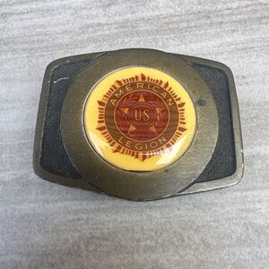 Vintage Veterans of Foreign Wars VFW Insignia Belt Buckle Metal Brass Color